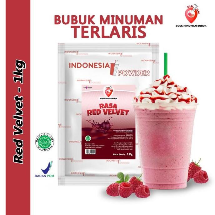 

Original SULTAN Bubuk Minuman Red Velvet 1KG - Mengandung Gula Instan Powder Drink Premium
