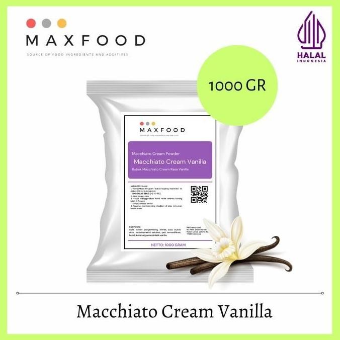 

Original Macchiato Cream Vanilla Powder 1kg - Bubuk Foam Vanilla Premium Minuman