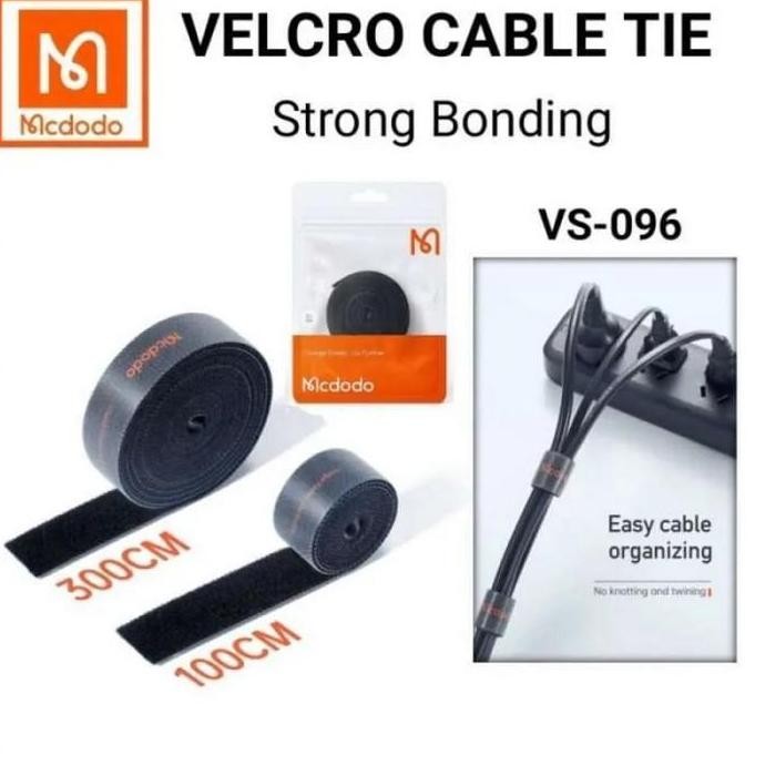 Mcdodo Pengikat Kabel Velcro Strap Klip Cord Panjang 1 Dan 3 Meter