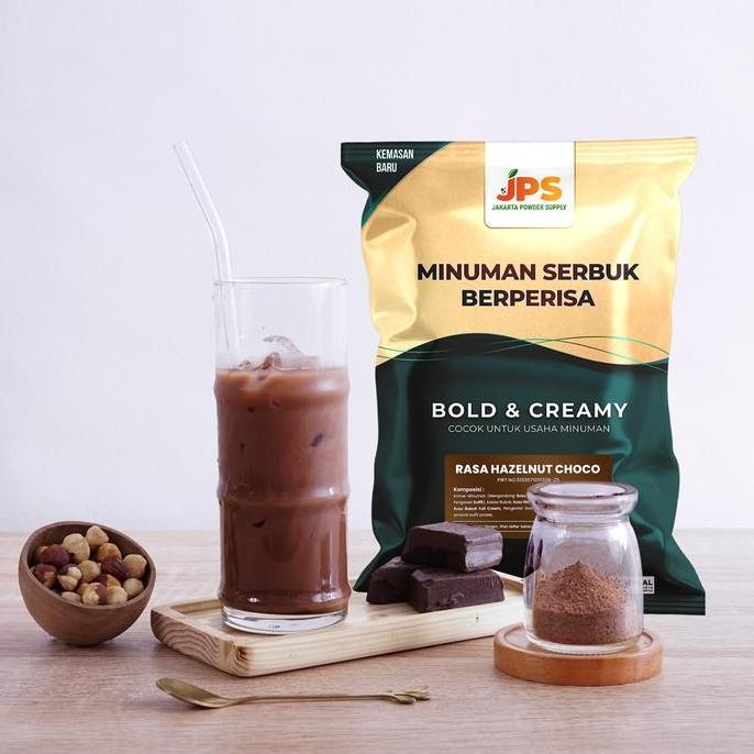 

Original Hazelnut Choco Powder JPS 1Kg - Bubuk Minuman Cokelat Hazelnut Tanpa Gula