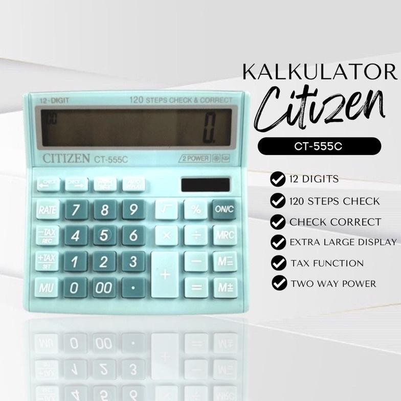 

KALKULATOR FANCY WARNA WARNI CALCULATOR CT 555N 555 N 555 C 555 COLOUR SERIES 12 DIGIT CHECK ULANG CHECK CORRECT BISA HITUNG ULANG RB2
