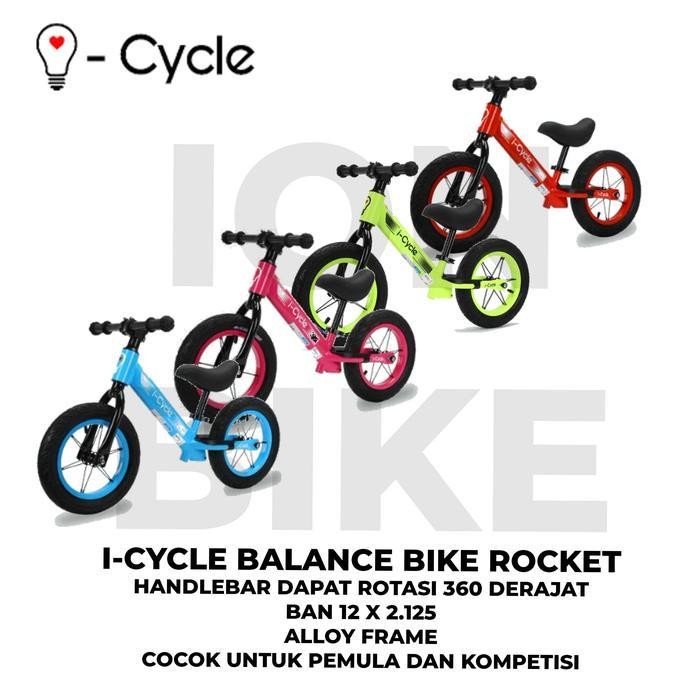 Push Bike Icycle Rocket Balance Bike Pushbike Sepeda Anak Keseimbangan Original Dan Terpercaya