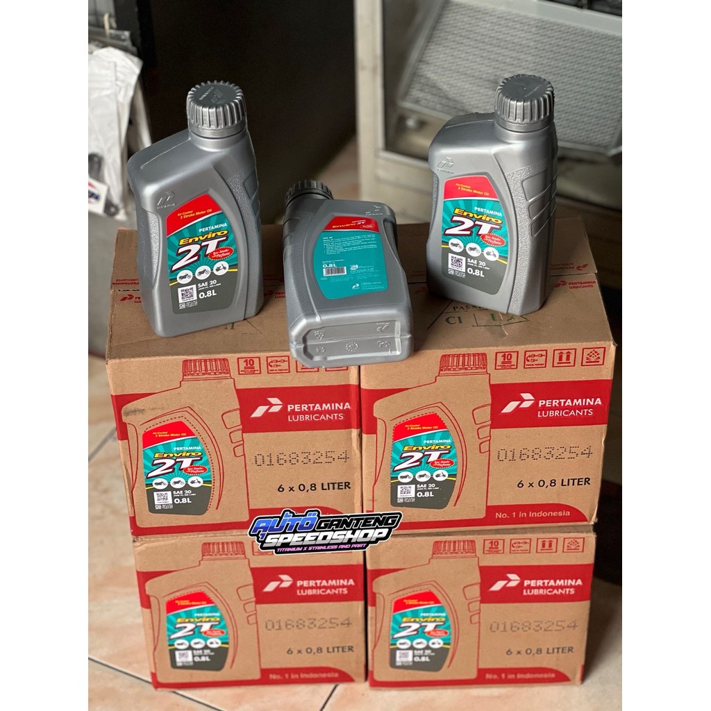 Pertamina Enviro 2T Low Smoke SAE 20 0,8L - Oli Samping Enviro