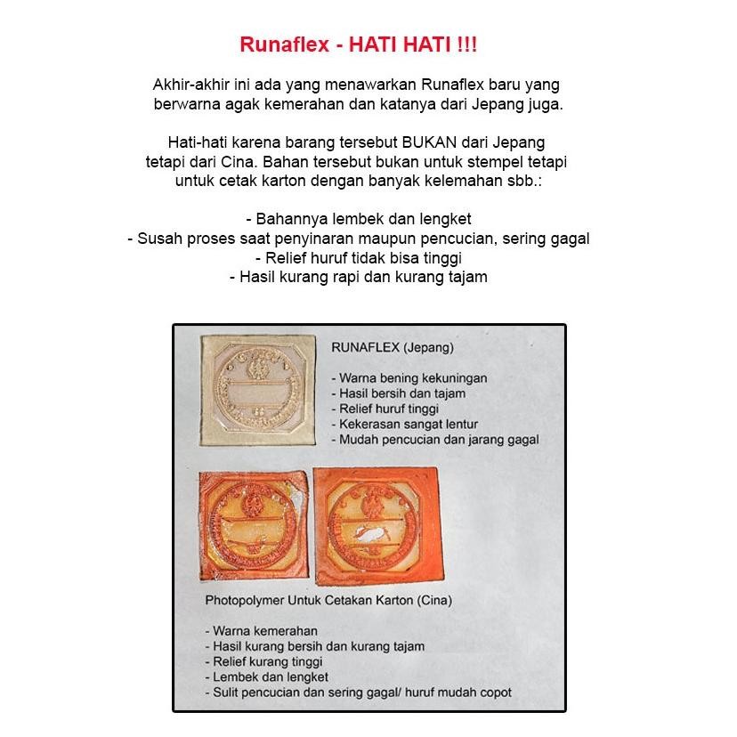 

Karet Runaflex Runaflek Ukuran Kecil - Photopolymer Printing Plate RB3