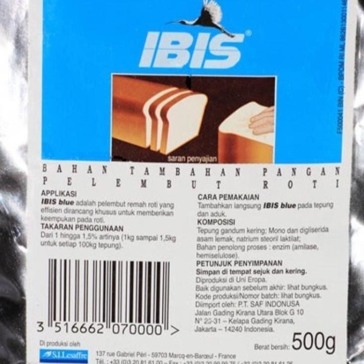 

Pelembut Roti Ibis Blue 500gram Nugi