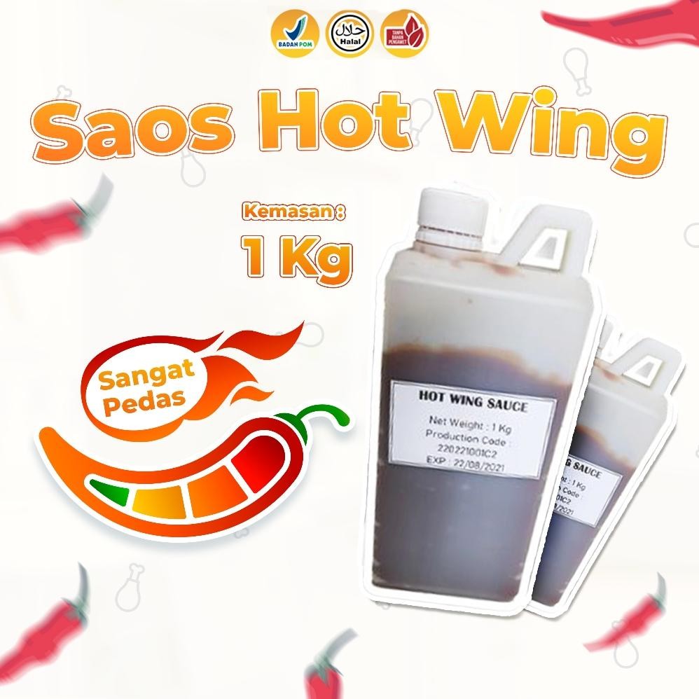 

Saos Hot Wing / Kemasan 1 Kg / Rasa Sangat Pedas Nugi