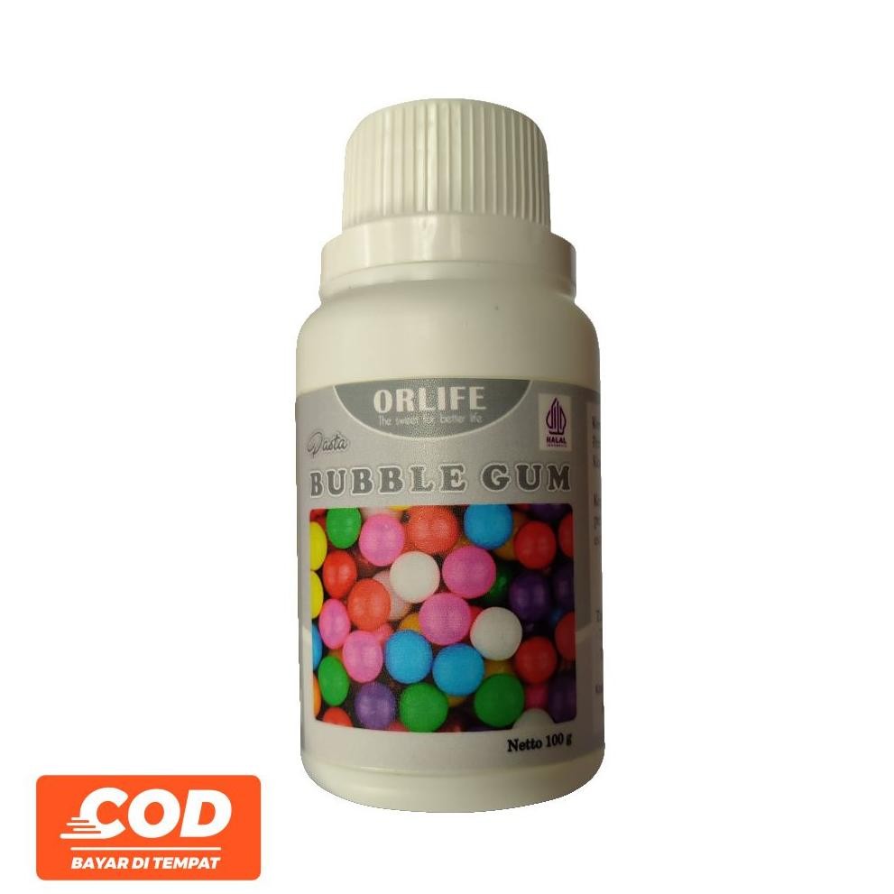 

Pasta Rasa Plain Bubblegum Atau Permen Karet Bening Orlife 100 Gram Nugi