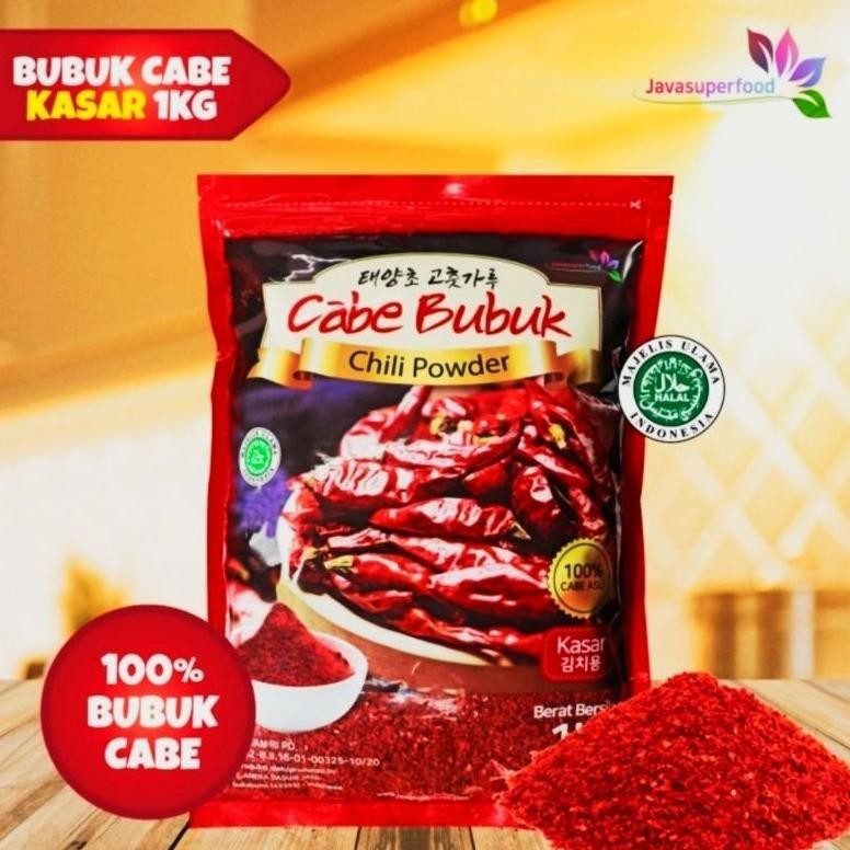 

Gochugaru - Bubuk Cabe Kasar / Chili Powder Kasar 1 KG Nugi