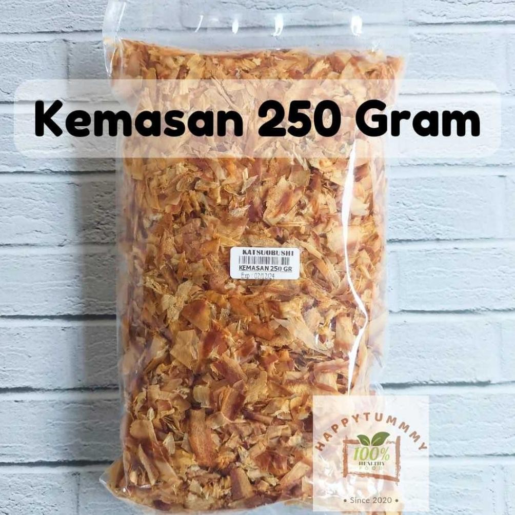 

HPT - KATSUOBUSHI 250 GRAM HALAL Shaved Bonito Flakes/Katsuo Bushi Serutan Ikan Cakalang Asap Serut Takoyaki Nugi