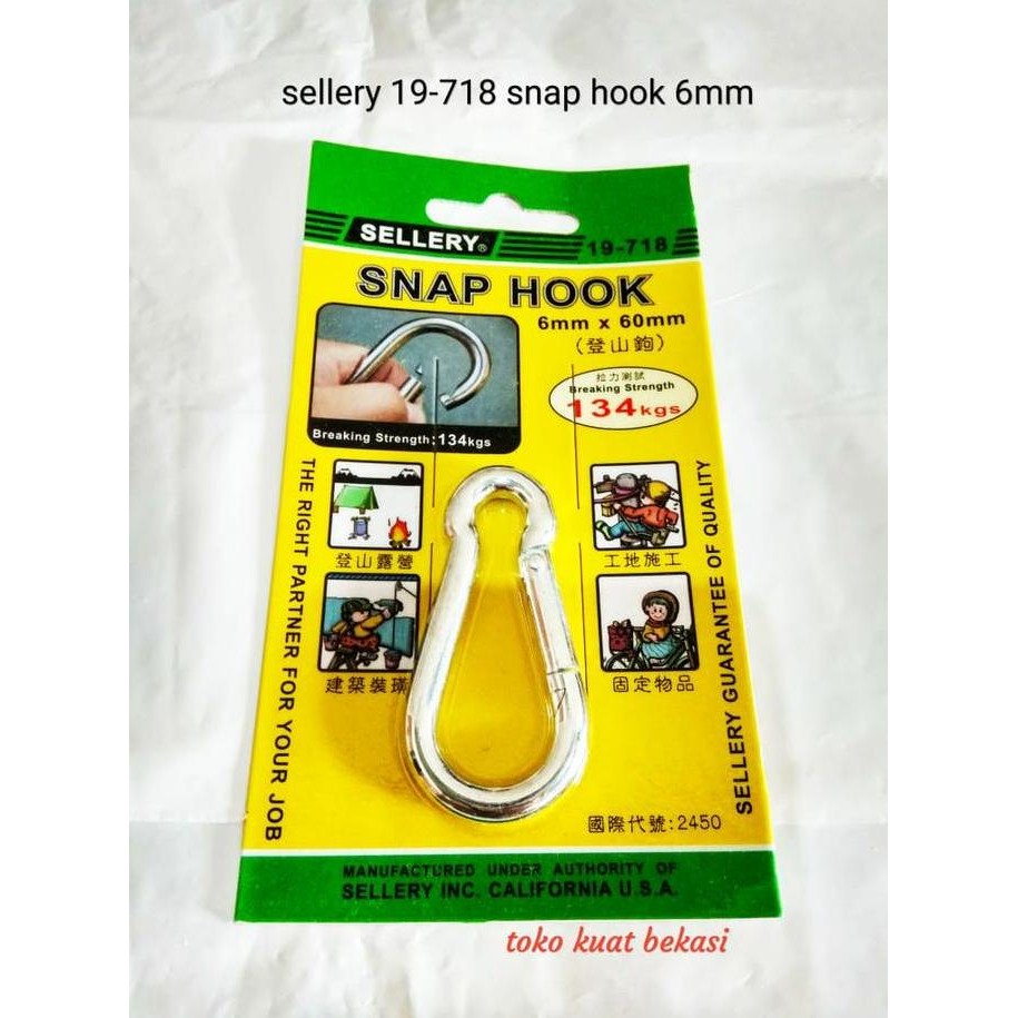 sellery 19-718 snap hook 6mm HEMAT