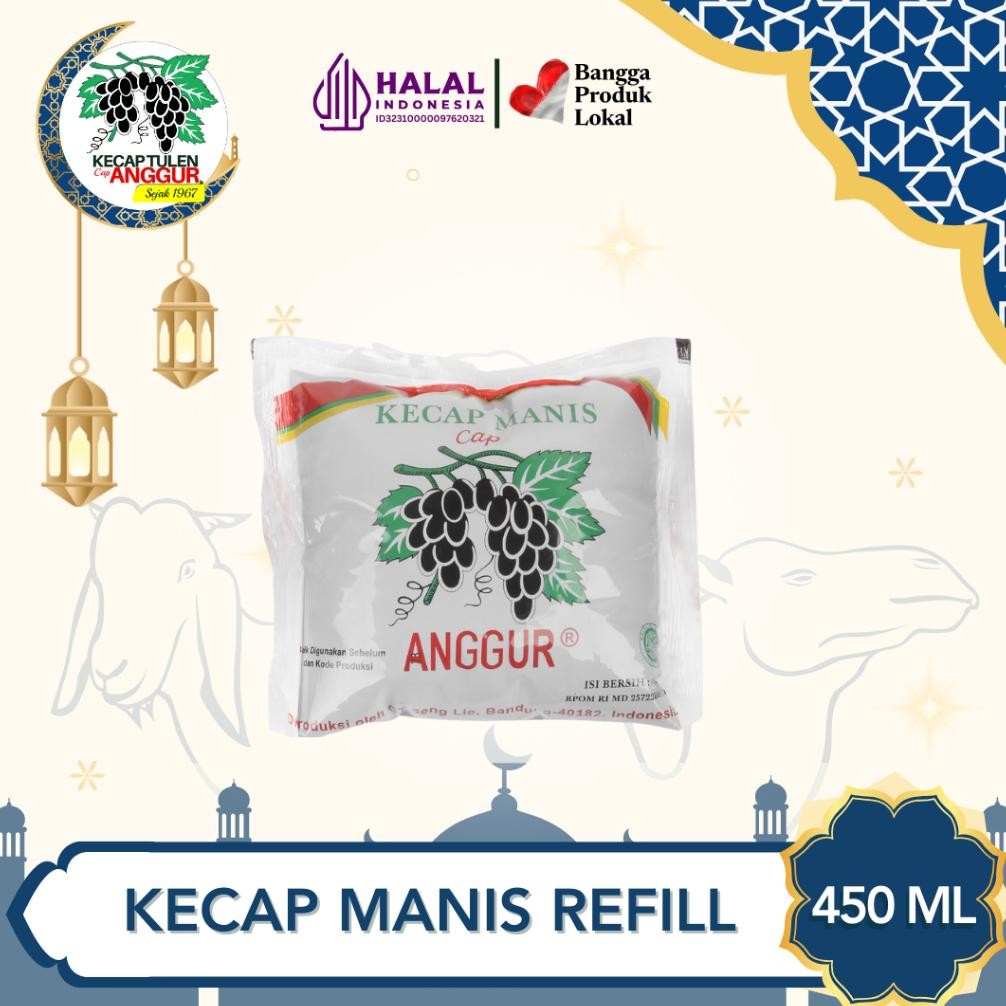 

Cap Anggur Kecap Manis Reguler 450ml (Bantal) Nugi