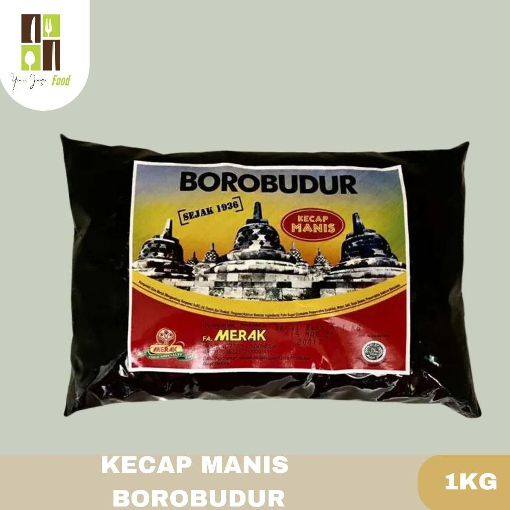 

Borobudur kecap manis Bantal/ kecap manis / kecap kedelai / kemasan 1kg Nugi