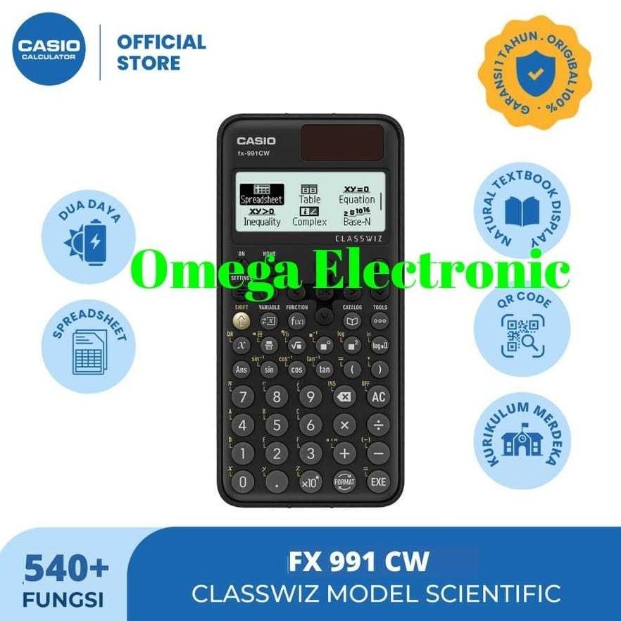 

Casio FX 991 CW - Scientific Kalkulator FX-991CW FX 991CW Calculator Kuliah RB2