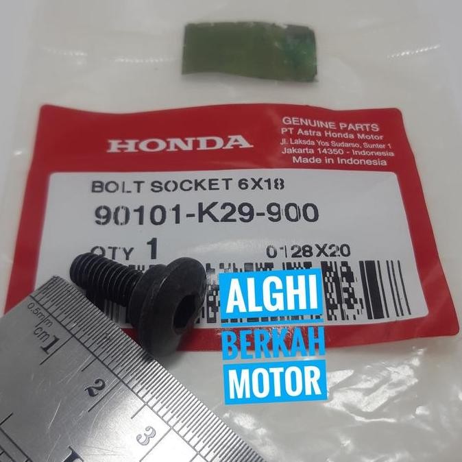 Baut Cap CVT L5 6x18 Hugger Scoopy Beat Genio Original 90101-K29-900 TERBATAS