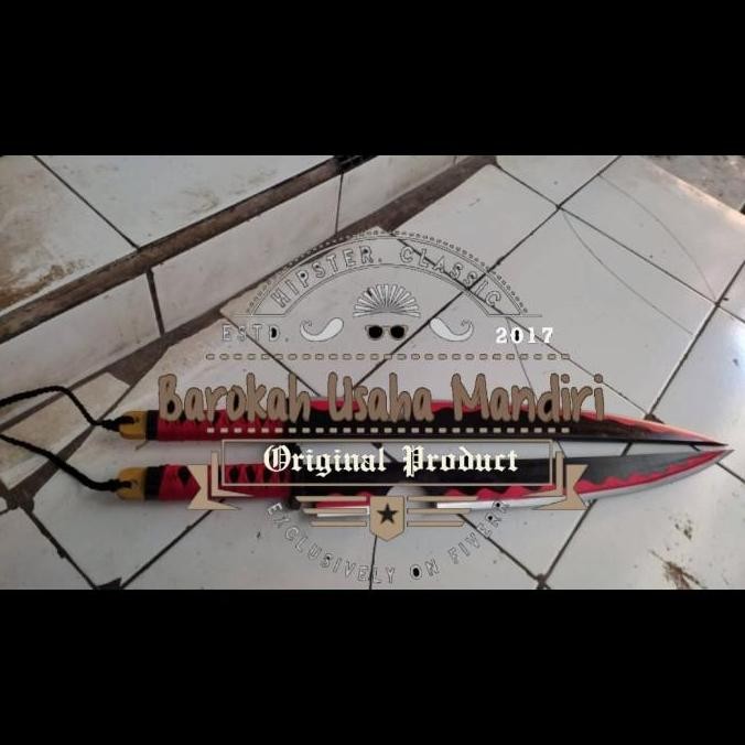 Stok Sj Mainan Pedang Kayu Cosplay Anime Tengen Uzui Kimetsu No Yaiba