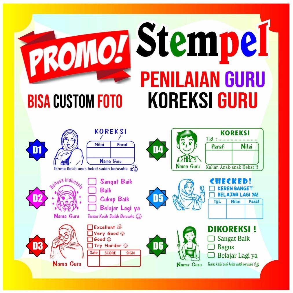 

Stempel Nilai Guru / Penilaian / Koreksi / Checked Stempel Nilai Custom RB3
