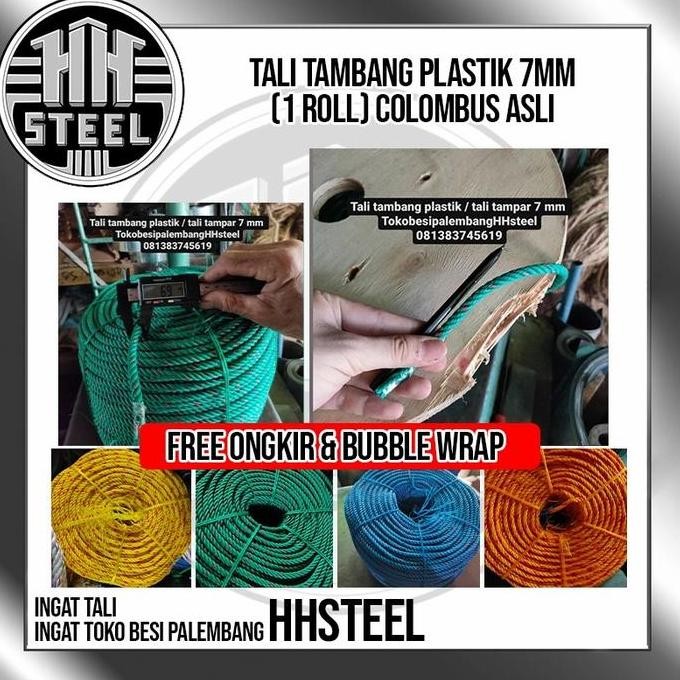 

Tali Tambang Plastik 7 Mm (1 Roll) Isi +-220 Meter