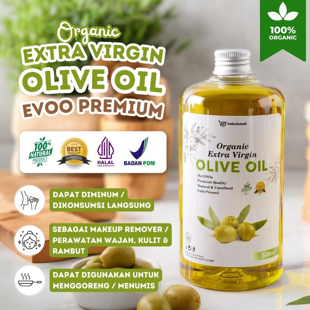 

Organic Extra Virgin Olive Oil Pure 100% EVOO Minyak Zaitun Extra Virgin Murni 100ml Nugi
