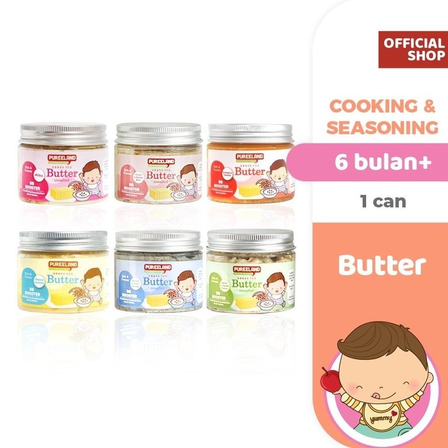 

Pureeland Butter MPASI BB Booster / Grass Fed Butter / Mendukung Berat Badan Bayi/ Bumbu Masak MPASI / Bahan MPASI Nugi