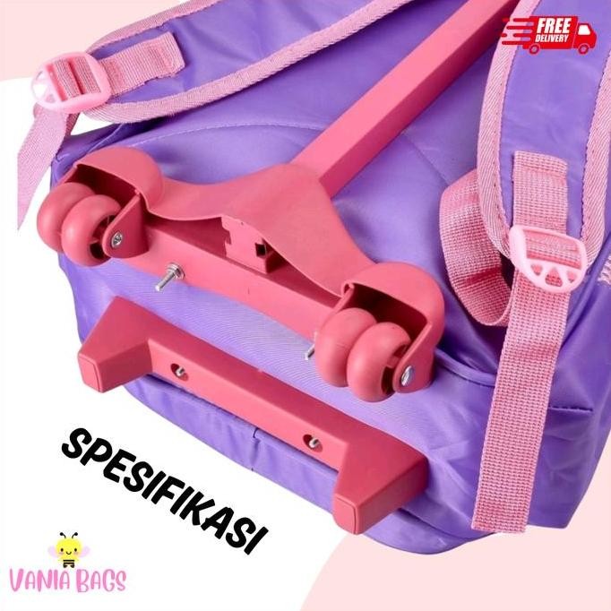 TAS KOPER ANAK PEREMPUAN TK FROZEN TIMBUL 3D WATEROOF RANSEL DORONG