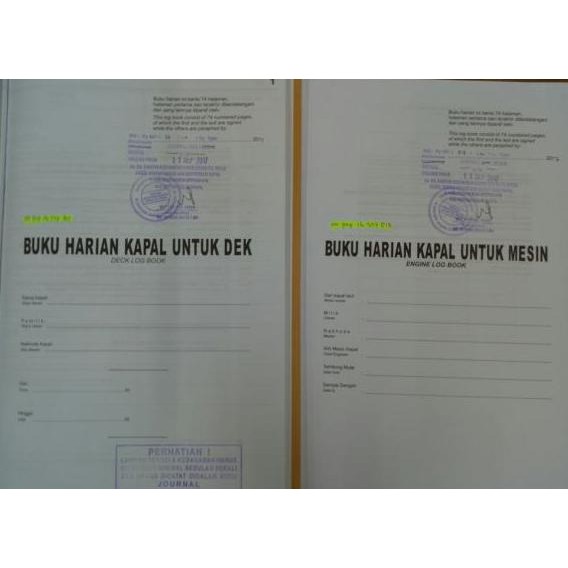 

Promo buku jurnal dek & mesin (Deck & Engine Log Book) COD