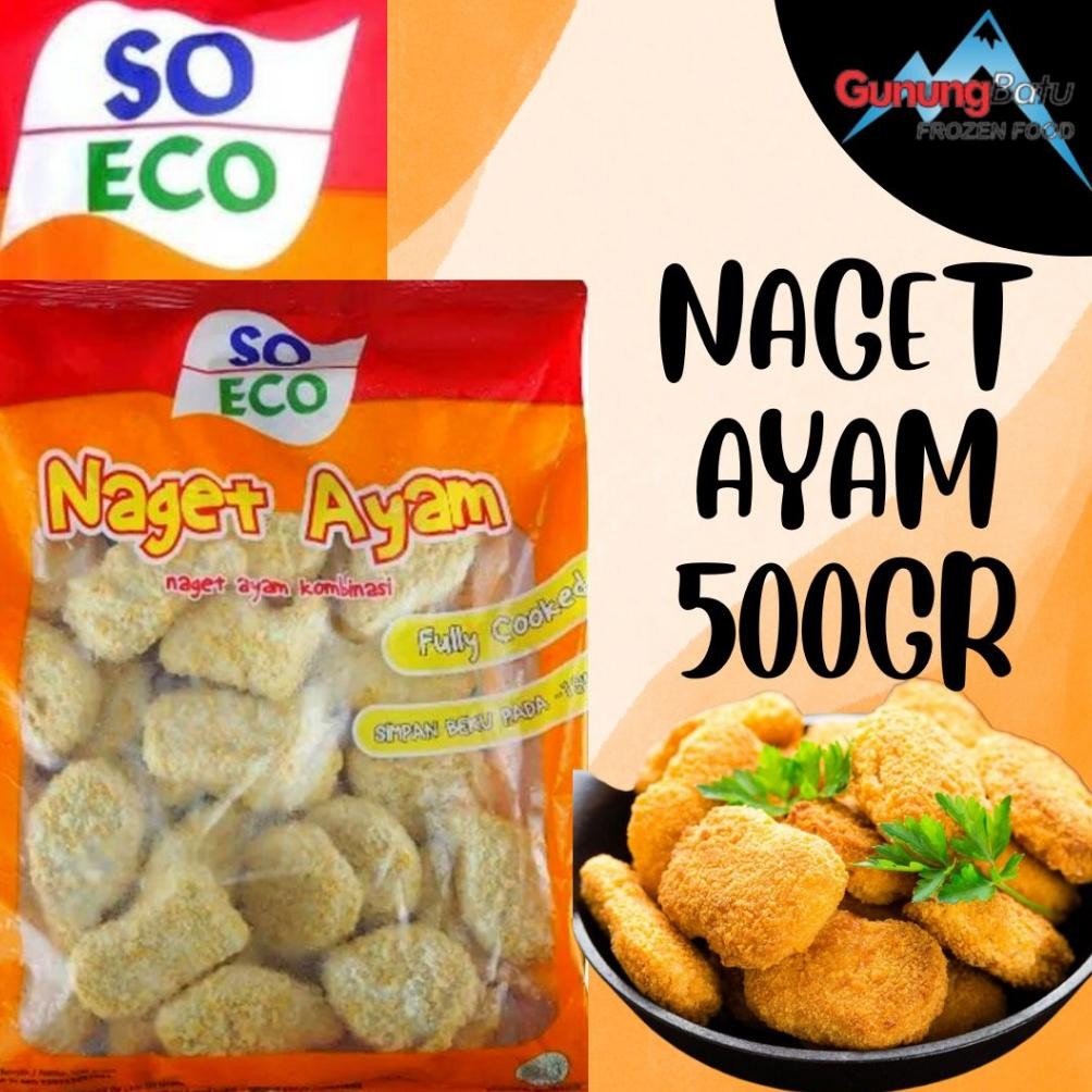 

So Eco NAGET Ayam Kombinasi 500 Gr & 1Kg / ASIMO COIN 1Kg Nugi
