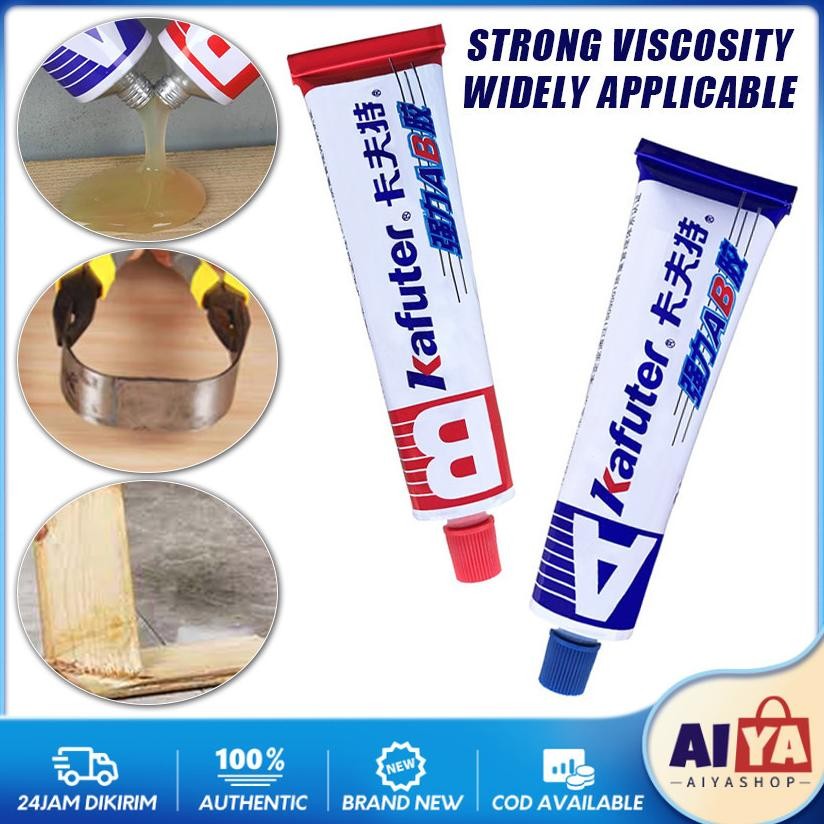 

70g Lem AB Kafuter Kuat Penambal Besi Steel Metal Radiator Anti Bocor Metal Casting Glue Untuk Logam Plastik Kayu Keramik Akrilik