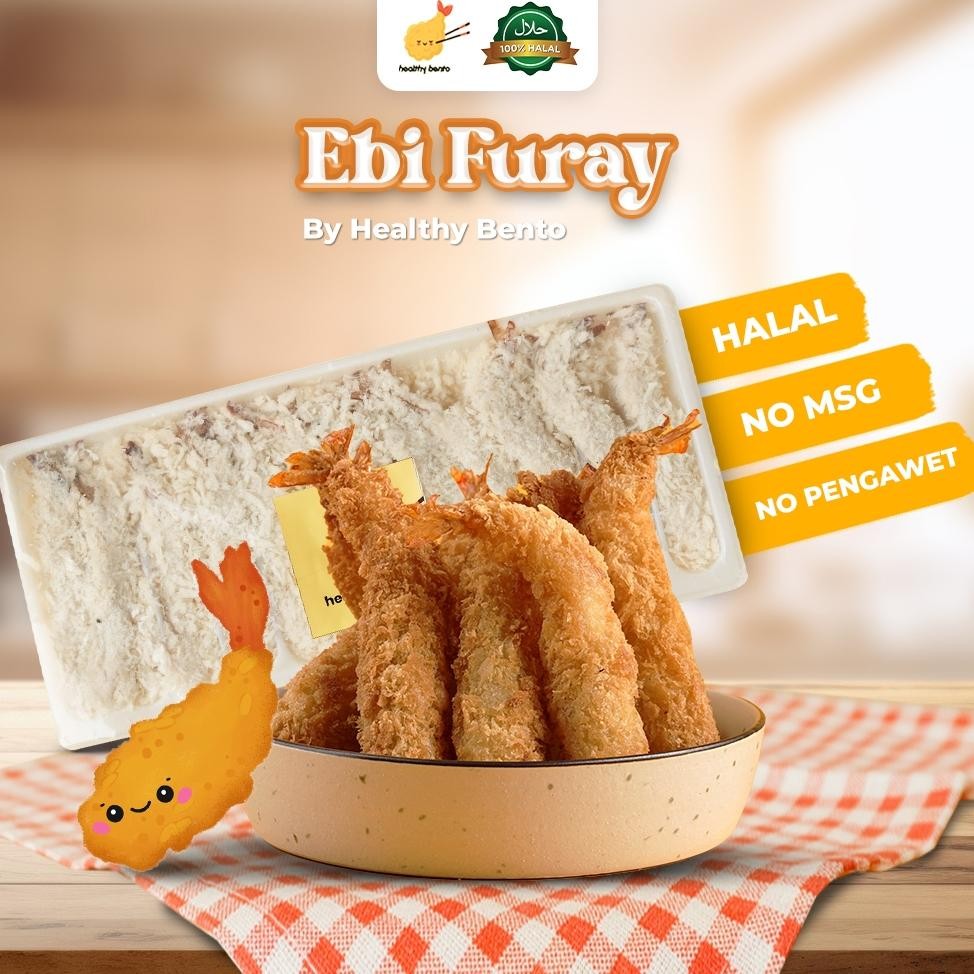 

Ebi Furai - Udang Tempura - Healthy Bento - Isi 12 - Free Ice Gel & Bubblewrap - Lauk Anak Praktis - Frozen Food HALAL, Non MSG, Tanpa Pengawet Nugi