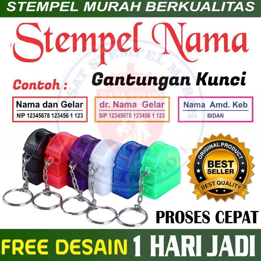 

Stempel Nama, NIP, HP, Dokter, Bidan, Perawat Gantungan Kunci STEMPEL GANCI BIDAN / DOKTOR PREMIUM RB3