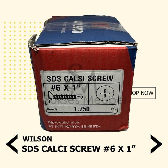 (50 pcs) 6 x 1" SDS CALCI SCREW WILSON / SEKRUP SDS GRC KALSIBOARD HARGA KHUSUS