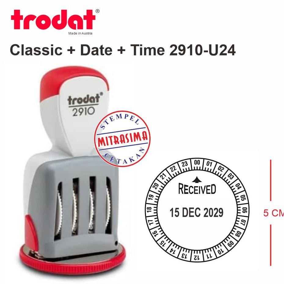 

Stempel Trodat 2910-U24 ( tanggal dan jam model klasik konvensional ) RB3