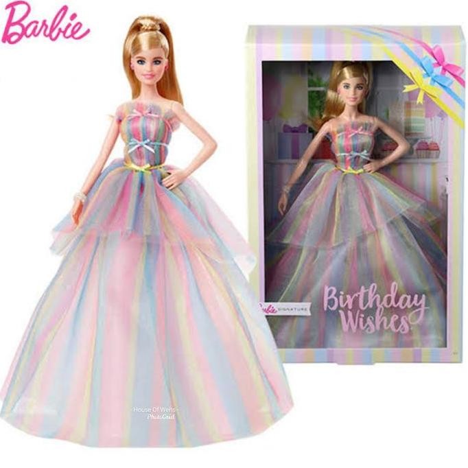 Siap Kirim Boneka Barbie Signature Birthday Wishes Asli Barbie Original Hadiah Anak