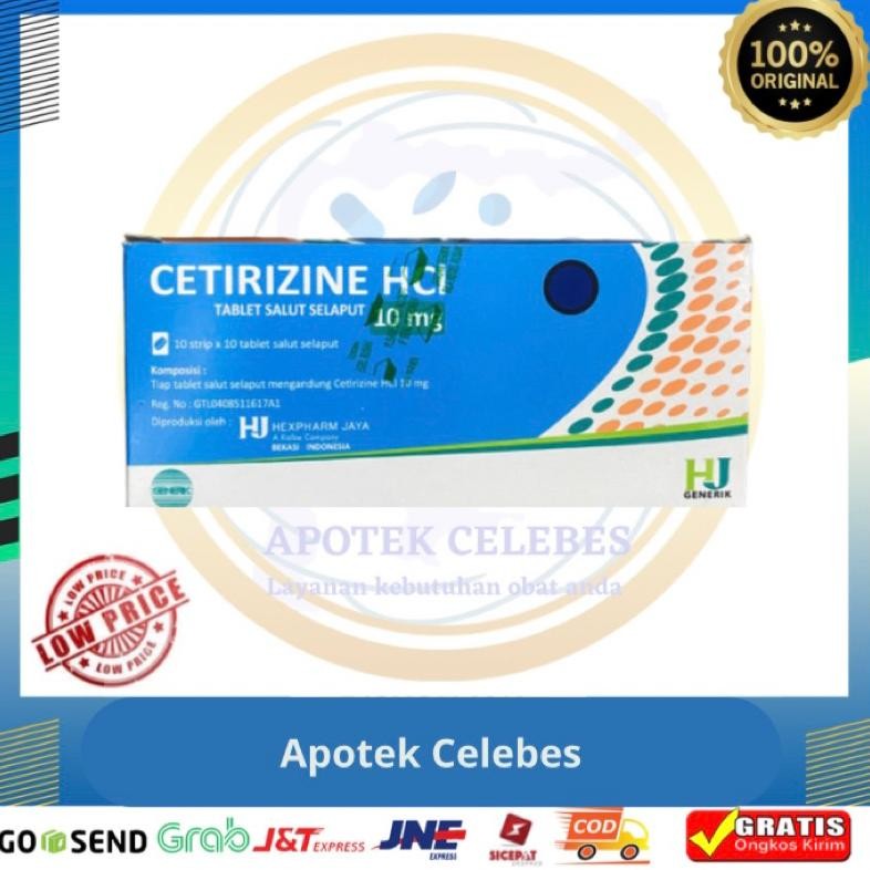 Cetirizine Hexpharm Obat Gatal Alergi 10 Strip Nugi