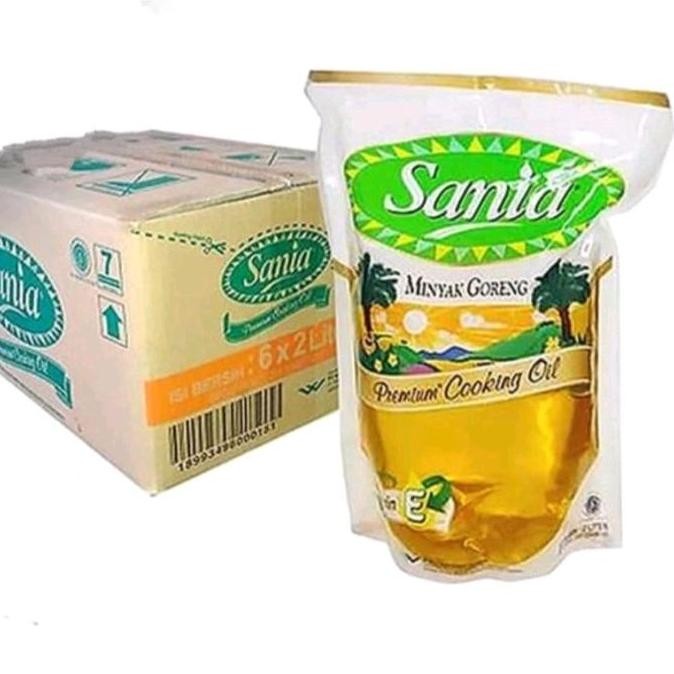 

Minyak Goreng Sania 2 Liter (1 Dus Isi 6) - Minyak Sawit Kemasan Pouch Hemat Diskon!
