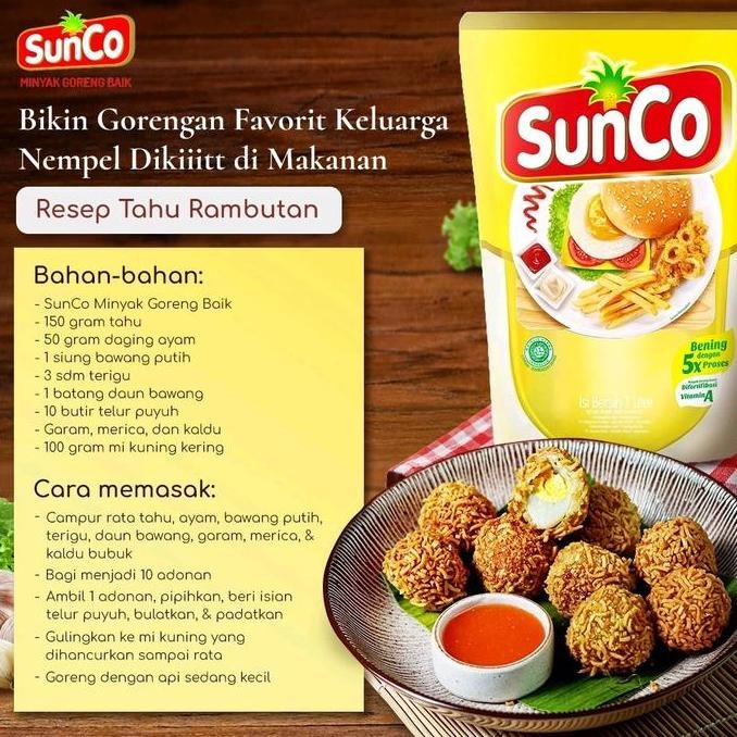 

Sunco Minyak Goreng Refill 2X2L - 2 Liter 2 Pouch Ekonomis Diskon!