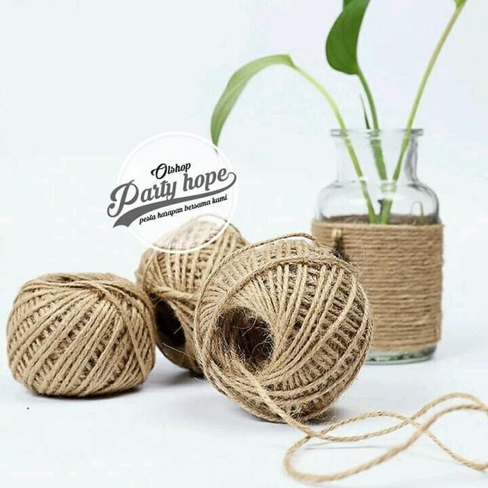 

Kkim Tali Rami / Hemp Rope / Tali Benang Goni Vintage / Per Roll 50 Meter