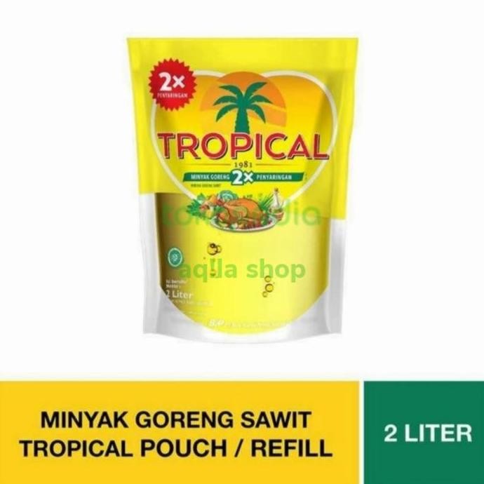 

Minyak Goreng Tropical 2 Liter Pouch | 2X Saringan Higienis Diskon!