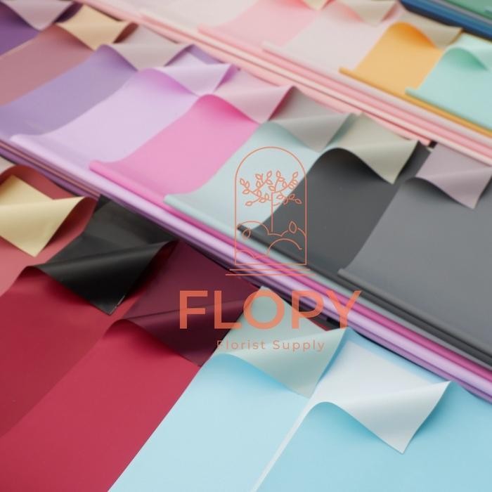 

Bis 5 Lembar 2 Side Pastel Flower Wrap/Kertas Bunga/Cellophane - Fww