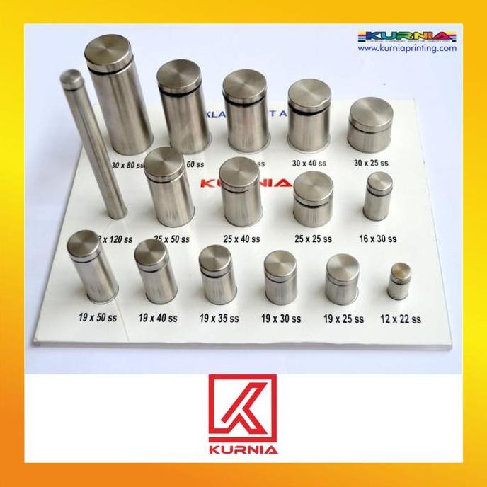 Pen Iklan / Baut Akrilik Uk. 1,2 cm x 2,2 cm HARGA SPESIAL