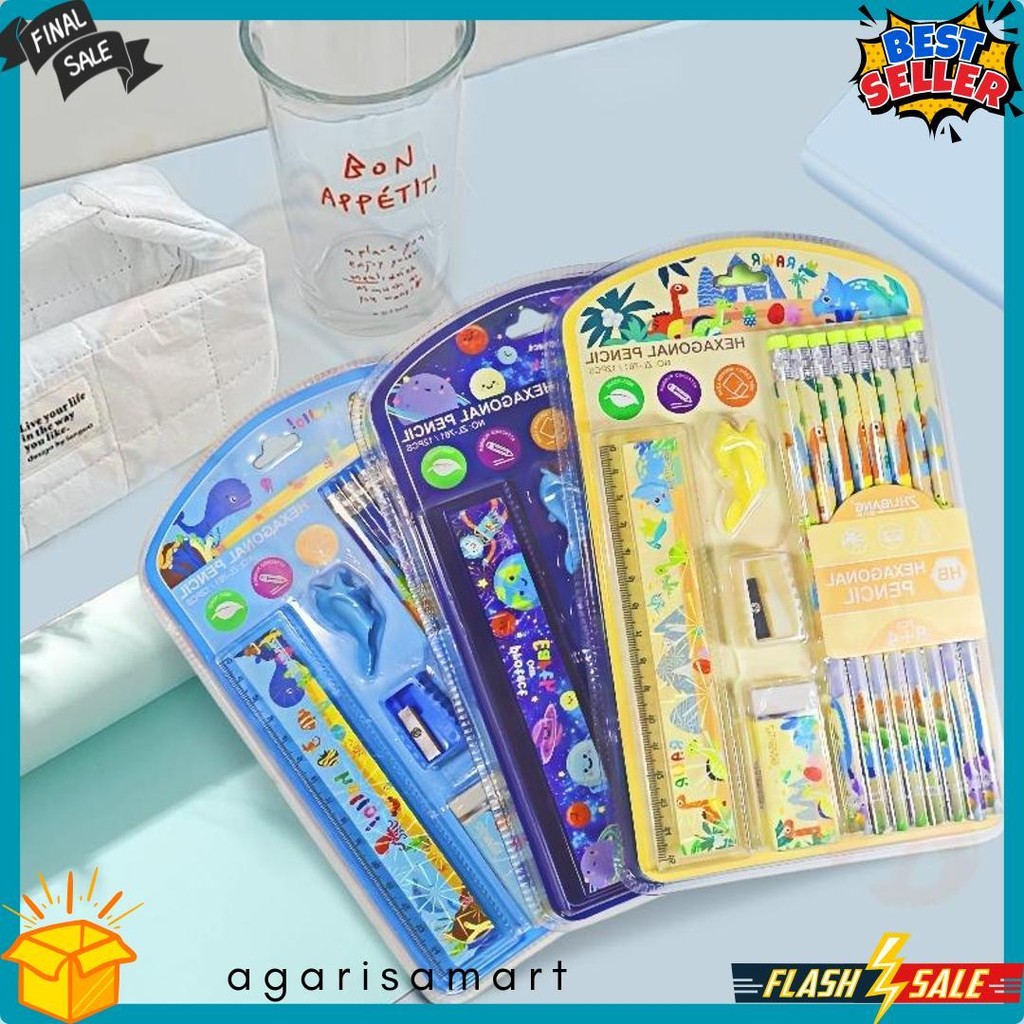 

Hippoland Stationery Anak/Stationery Set/Set Stationeri Anak/Pejabat Murah 326-328 Diskon Setengah Harga