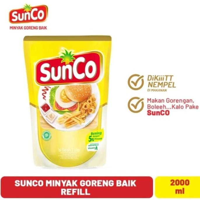

Sunco Minyak Goreng 2 Liter - Refill Ekonomis Anti Tumpah Diskon!