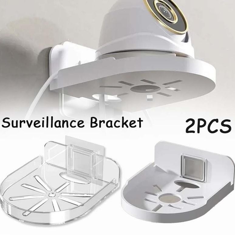 2 Pcs Dudukan Cctv Dinding Rak Router Wifi Bracket Cctv Universal Stand Cctv Tempel Bracket Cctv Bar