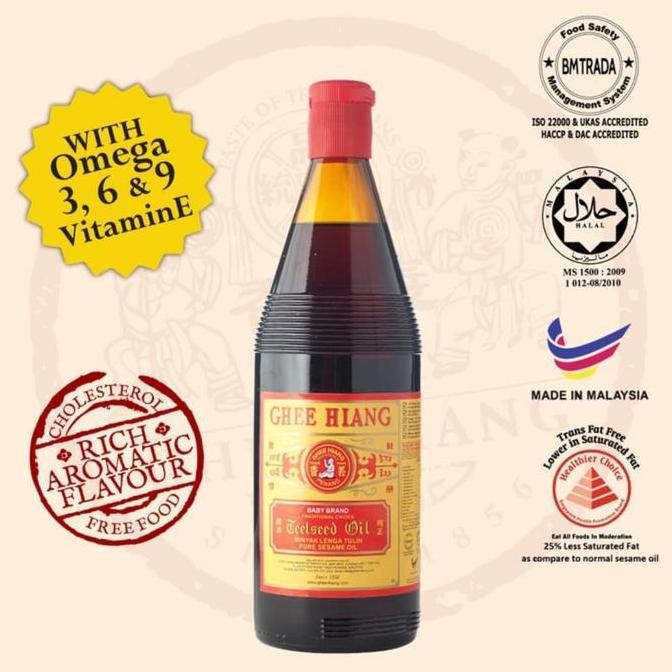 Ghee Hiang Sesame Oil 700Ml - Minyak Wijen Premium Malaysia Diskon