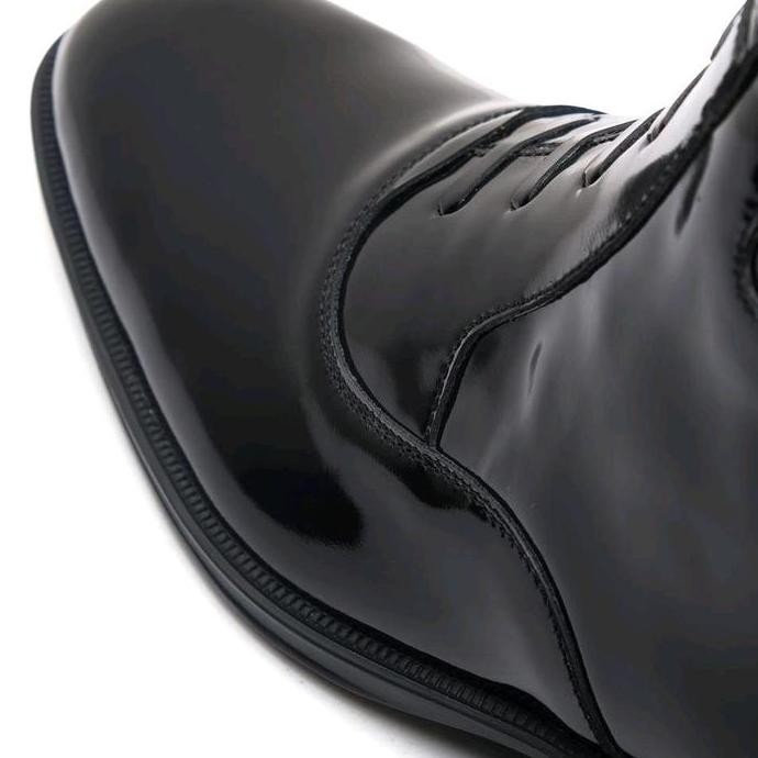 Gerrard Black - Oxford Zip Chukka Boots Sepatu Dinas Harian TNI POLRI PNS DAMKAR AVSEC PDH PDL Weddi