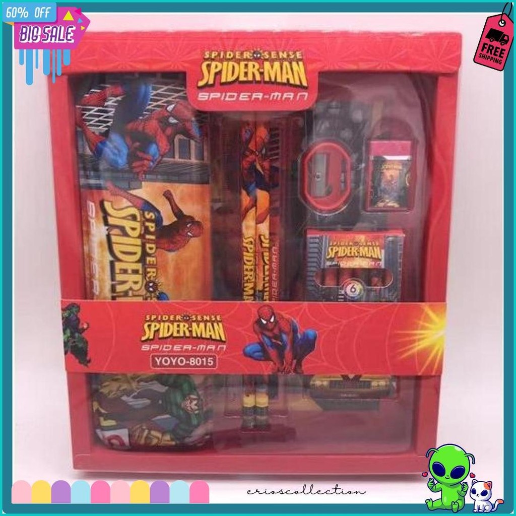

Study Set Stationery Pensil Set Paket Alat Tulis Sekolah Krkter Spiderman/ Frozen/Unicorn 8015 Flash Sale! Diskon Hingga 70%