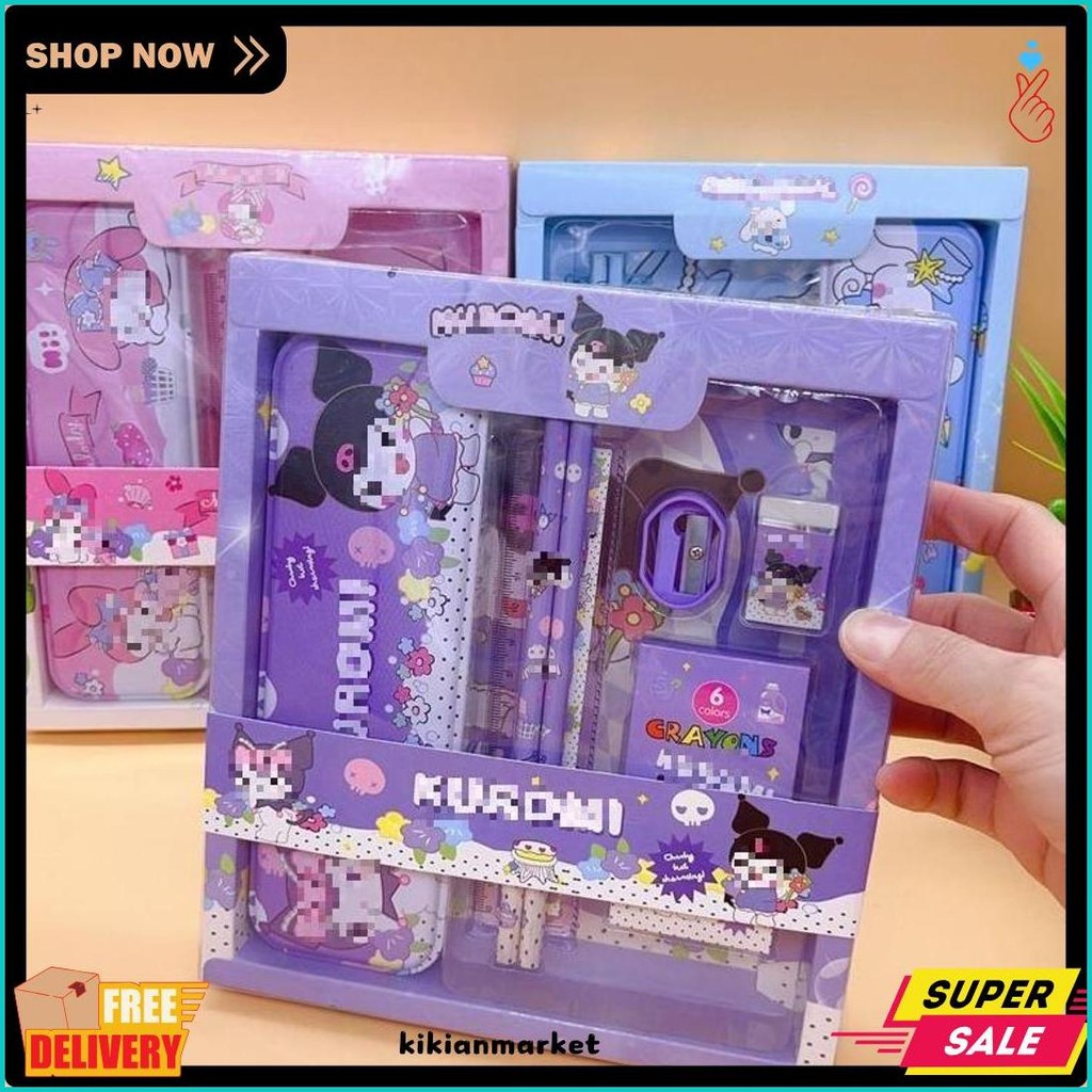

Dp Set Stationery 7In1 Karakter Kartun Paket Alat Tulis Set 7 In 1 Alat Tulis Anak Sekolah Penghapus Pengaris Kotak Pensil Penggaris Crayon Diskon