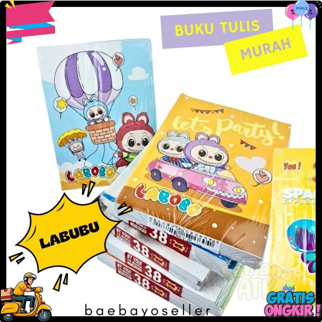 

(Harga Per Pak Isi 10) Buku Tulis 38 Lembar You By Kiky Diskon