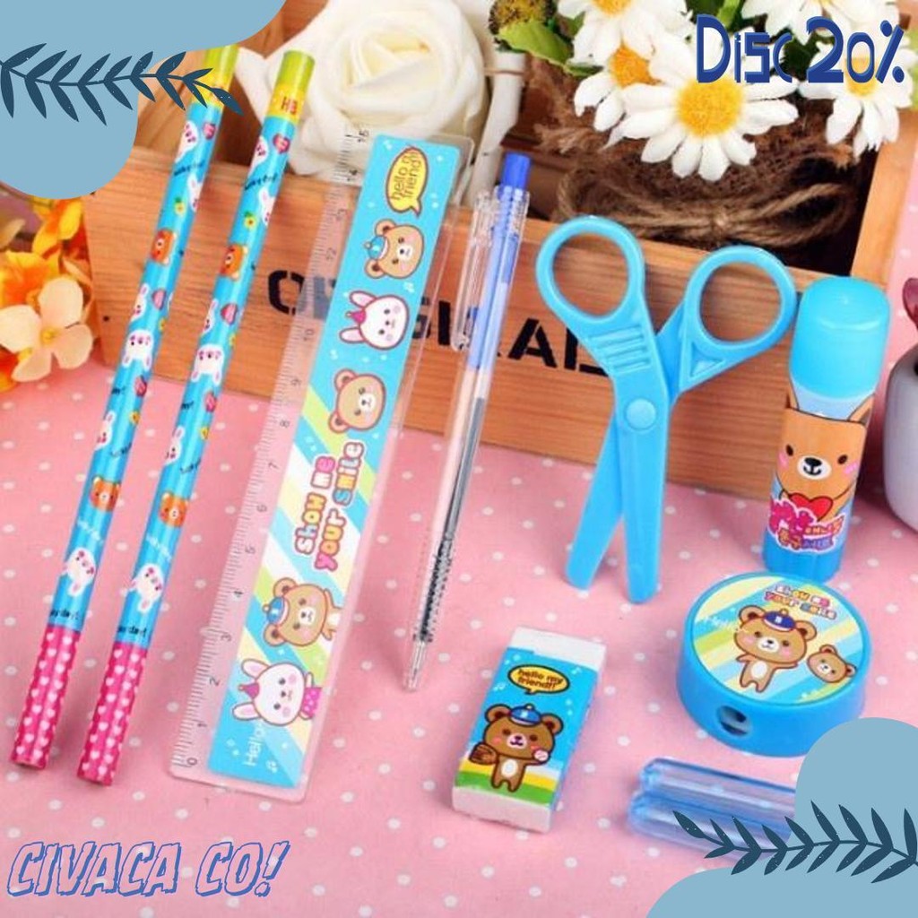 

Dsm Alat Tulis Set 8 In 1 Stationary Set Study Set Anak Karakter Set Alut Tulis Anak Tk Terlengkap Dan Termurah
