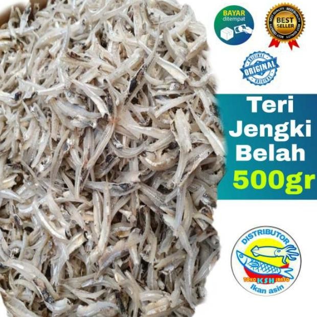 

Ikan asin teri jengki belah vip-500gram