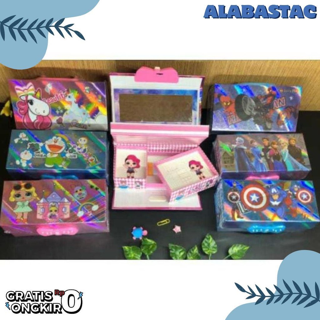 

Tempat Pensil Dus 3 Susun 3 Dimensi Password Cermin Motif Fancy Hologram Kotak Pensil Kode Kunci Pin Diskon Setengah Harga